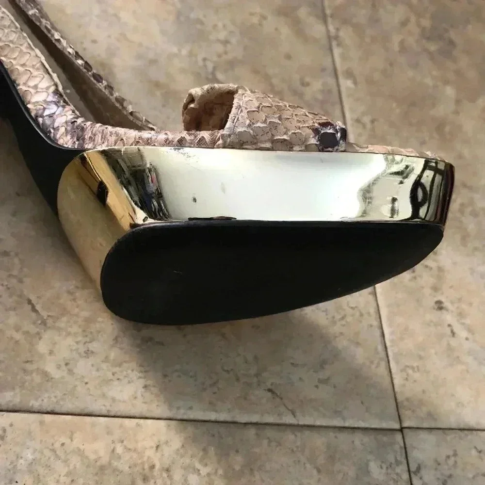 Michael Michael Kors Snake Printed Sandals - Heels